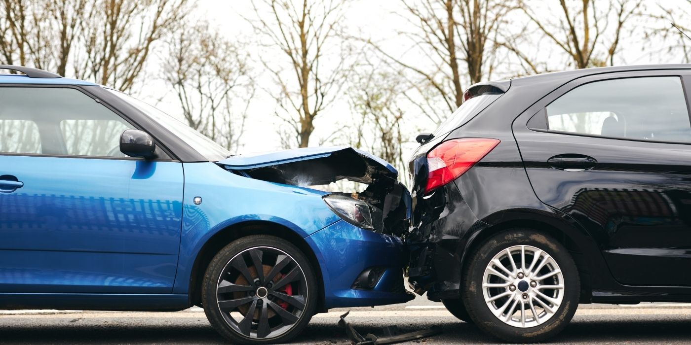 A rear-end collision, and the photographs taken next carry more personal data than a description can